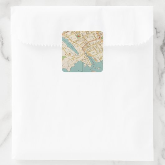 New Rochelle, NY Vierkante Sticker (Tas)