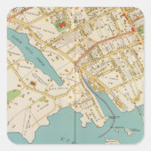 New Rochelle, NY Vierkante Sticker (Voorkant)