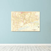 New Rochelle wards 1-2, New York Canvas Afdruk (Insitu (Houten vloer))