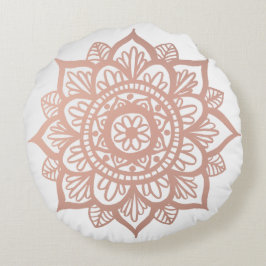 New Roos Gold Mandala Round Pillow Rond Kussen