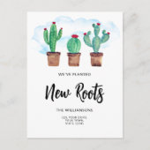New Roots Cacti Moving Aankondigingskaart (Voorkant)