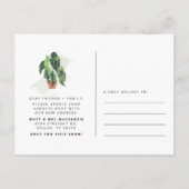 New Roots Greenery We've Moved Adres Aankondigingskaart (Achterkant)