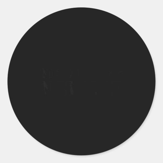 New S New Me Funny Job Ronde Sticker (Voorkant)