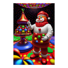 New Santa in Dream-Land Perfect Poster