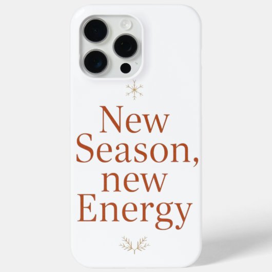 New Season New Energy Motivational Phone Case (Achterkant)