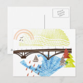 New Sellwood Bridge Portland Briefkaart (Voorkant / Achterkant)