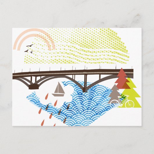 New Sellwood Bridge Portland Briefkaart (Voorkant)