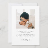 New Sibling Birth Announcement Card | BFF Aankondiging (Achterkant)