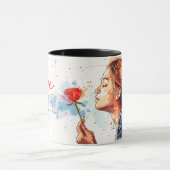 New Sketch Mug Wrap Sublimation Mok (Midden)