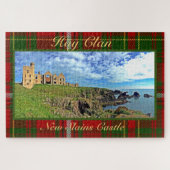 New Slains Castle - Hay Clan Tartan Jigzaag Puzzle Legpuzzel (Horizontaal)