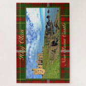 New Slains Castle - Hay Clan Tartan Jigzaag Puzzle Legpuzzel (Verticaal)