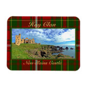 New Slains Castle - Scottish Hay Clan Tartan Magneet (Horizontaal)