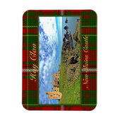New Slains Castle - Scottish Hay Clan Tartan Magneet (Verticaal)