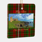 New Slains Castle - Scottish Hay Clan Tartan Xmas Keramisch Ornament (Rechts)