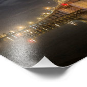 New Smyrna Beach Bridge at Night Foto Afdruk (Hoek)