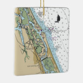 New Smyrna Beach Chart Keramisch Ornament (Rechts)