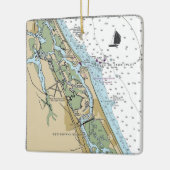 New Smyrna Beach Chart Keramisch Ornament (Links)