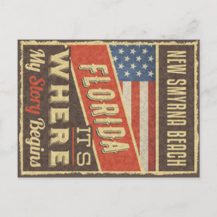 New Smyrna Beach Florida Briefkaart