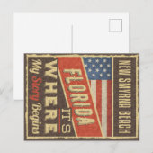 New Smyrna Beach Florida Briefkaart (Voorkant / Achterkant)