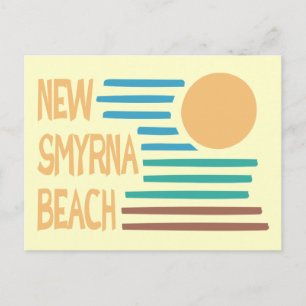 New Smyrna Beach Florida geometric design Briefkaart