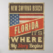 New Smyrna Beach Florida Poster (Voorkant)