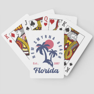 New Smyrna Beach Florida Sunset Souvenirs Pokerkaarten