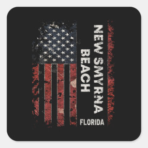 New Smyrna Beach Florida Vierkante Sticker