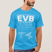 New Smyrna Beach Municipal Airport EVB T-shirt (Voorkant)
