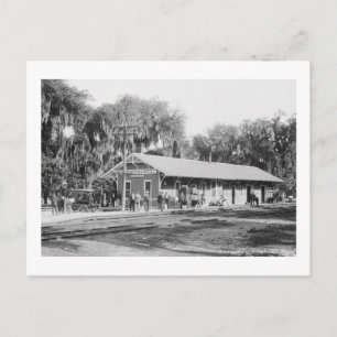 New Smyrna, Florida Railway Station, 1904 Briefkaart