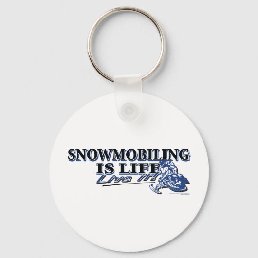 NEW-SNOWMOBILING-IS-LIFE-2C SLEUTELHANGER (Voorkant)