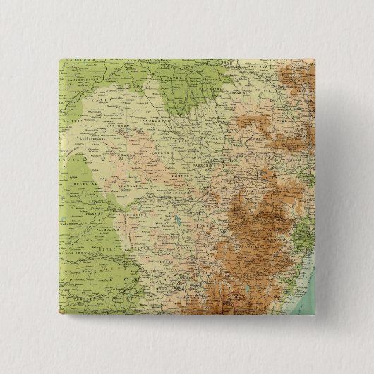 New South Wales 2 Vierkante Button 5,1 Cm (Voorkant)