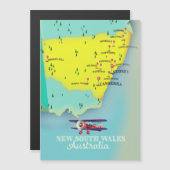 New South Wales Australia Map (Voorkant / Achterkant)