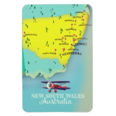 New South Wales Australia Map Magneet (Verticaal)