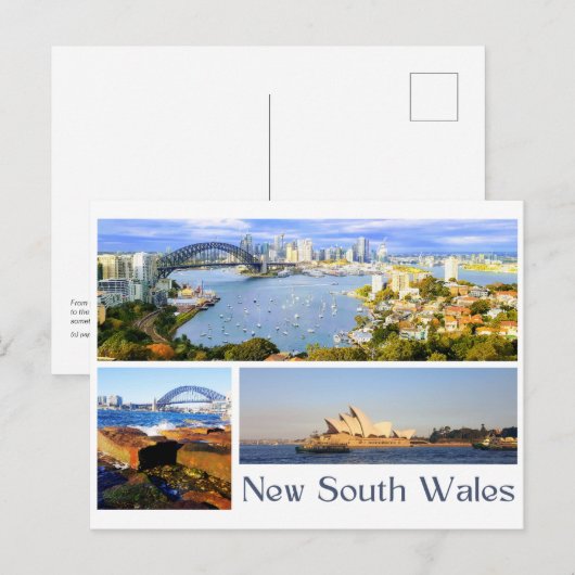 New South Wales Briefkaart (Voorkant / Achterkant)