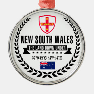 New South Wales Metalen Ornament