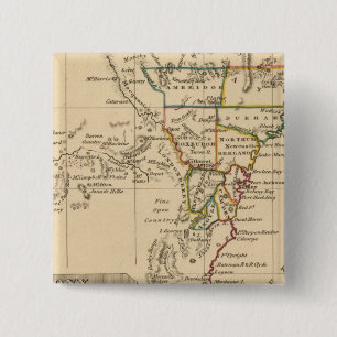 New South Wales Vierkante Button 5,1 Cm