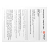 *New* Spa salon microbladeconcentraat voor microbl Notitieblok (Voorkant)