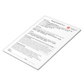 *New* Spa salon waxine toestemmingsformulier lapto Notitieblok (Schuin)