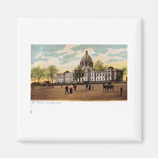 New State Capitol, St. Paul, Minnesota Vintage Magneet (Voorkant)