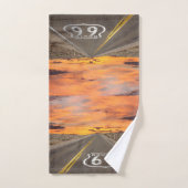 *New* Sunset on Route 66 Towel Set Bad Handdoek (Handdoek)