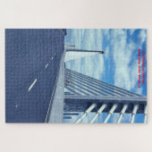 New Suspension Bridge New Ross Wexford Ierland. Ji Legpuzzel (Horizontaal)