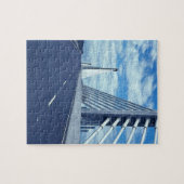 New Suspension Bridge New Ross Wexford Ierland. Legpuzzel (Horizontaal)