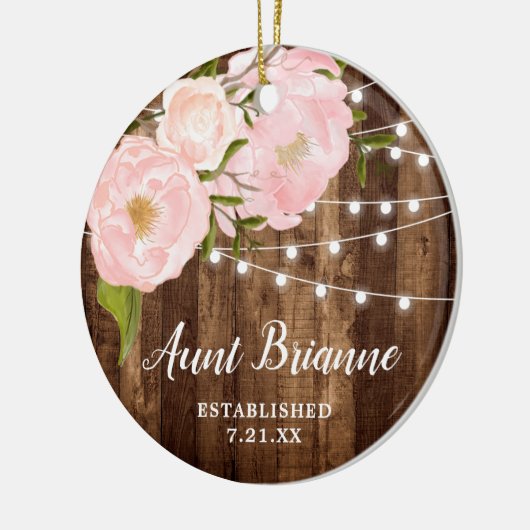 New tante Personalized Keepomwille Country Woodgra Keramisch Ornament (Links)