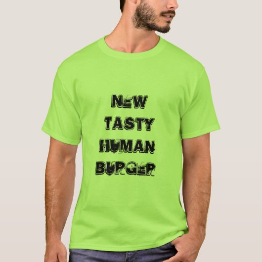 New Tasty human burger T-shirt (Voorkant)