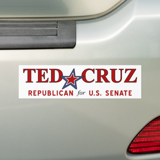 NEW - Ted Cruz Texas Senaat Bumpersticker (Op auto)