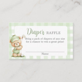 New to the Club Baby Shower Diaper Raffle Card Informatiekaartje