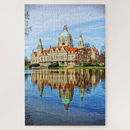 New Town Hall - Hannover Germany - 20x30 - pc 1014 Legpuzzel (Verticaal)