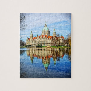 New Town Hall - Hanover, Duitsland - 8 x 10 - 110  Legpuzzel