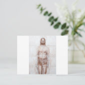 New Turin Shroud (hedendaags Realisme Jezus) Briefkaart (Staand voorkant)