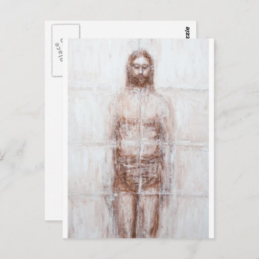 New Turin Shroud (hedendaags Realisme Jezus) Briefkaart (Voorkant / Achterkant)